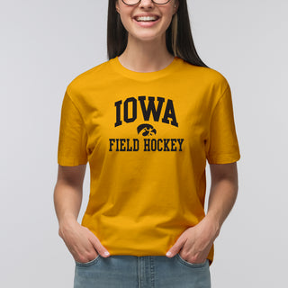 University of Iowa Hawkeyes Arch Logo Field Hockey Short Sleeve T Shirt - Gold