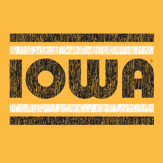 Iowa Hawkeyes Retro Underline T Shirt - Gold