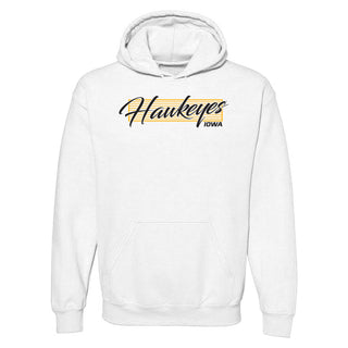 University of Iowa Hawkeyes Screen Play Cotton Heavy Blend Hoodie- White