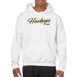 University of Iowa Hawkeyes Screen Play Cotton Heavy Blend Hoodie- White