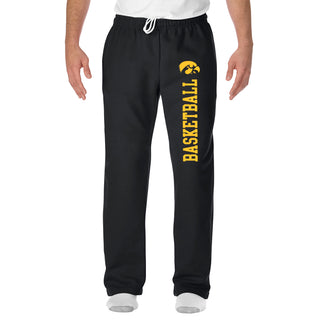 Iowa Hawkeye Basketball Sweatpants - Black