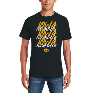 Iowa Marker Repeat T-Shirt - Black