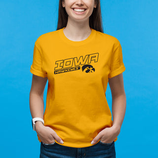 Iowa Warrior Slant T-Shirt - Gold