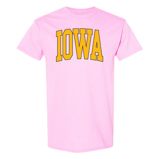 The University of Iowa Hawkeyes Mega Arch T-Shirt - Light Pink
