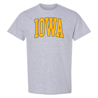 The University of Iowa Hawkeyes Mega Arch T-Shirt - Sport Grey
