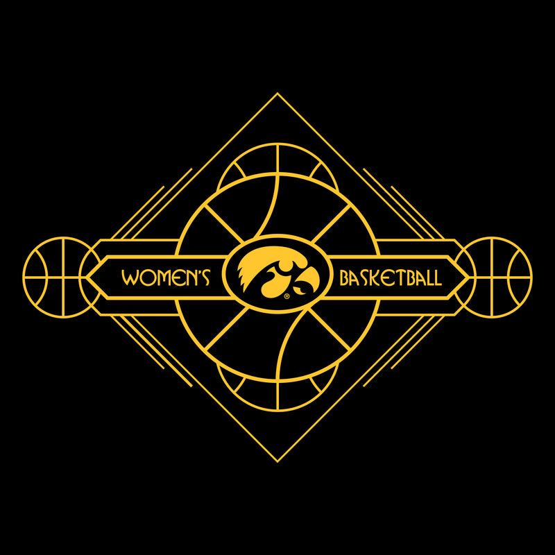 Iowa Art Deco Women's Basketball Unisex Tank Top - Black