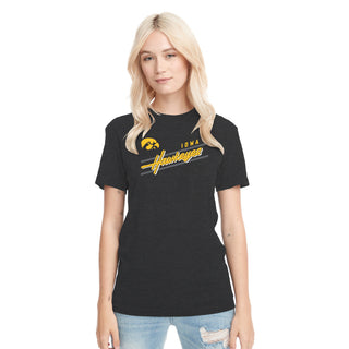 Iowa Rise Above NLA Triblend T-Shirt - Vintage Black