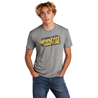 Iowa Wrestling Tech NLA Triblend T-shirt - Premium Heather