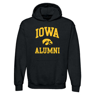 Iowa Arch Logo Alumni Hoodie - Black