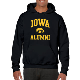 Iowa Arch Logo Alumni Hoodie - Black