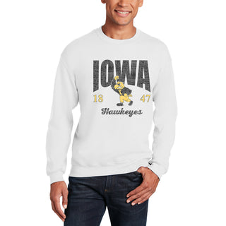 Iowa Giving Noise JA BTB Fleece Crewneck - White