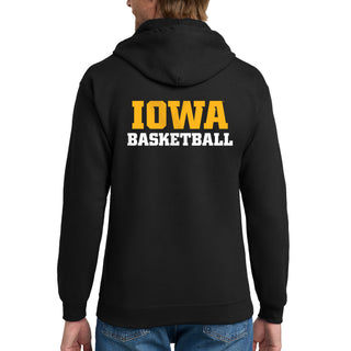 Iowa Basketball Herky LC Zip Hoodie - Black