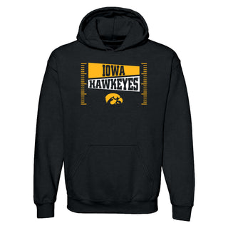 Iowa Hawkeyes Football Field Block Hoodie - Black