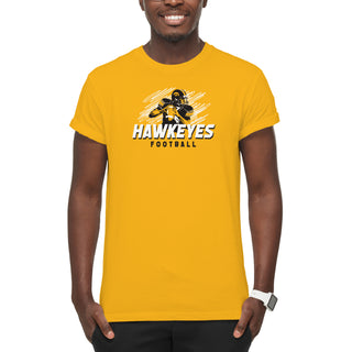 Iowa Football Action T-Shirt - Gold