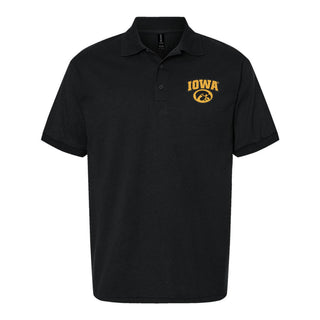 Iowa Arch Logo EMB Dryblend Jersey Polo