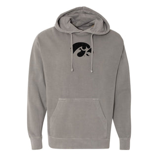 Iowa Tigerhawk FF EMB Garment-Dyed Hoodie - Grey