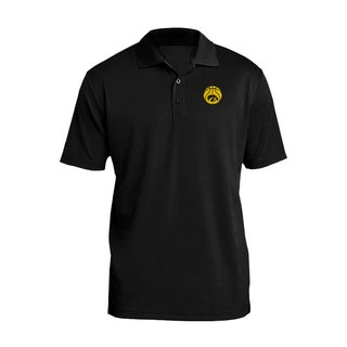 Iowa Basketball Outline LC EMB Polo - Black