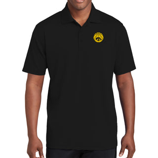 Iowa Basketball Outline LC EMB Polo - Black