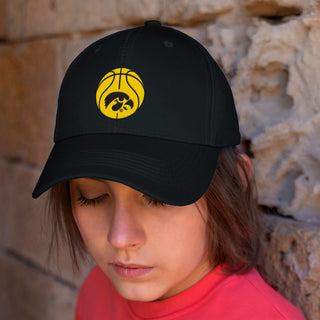 Iowa Basketball Outline EMB Dad Hat