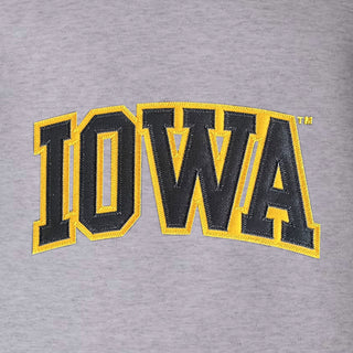 Iowa Arch Applique Champion Powerblend Crewneck - Light Steel