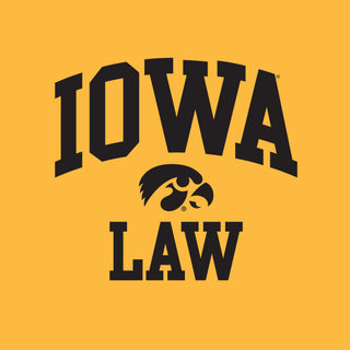 University of Iowa Hawkeyes Arch Logo Law Short Sleeve T Shirt - Gold