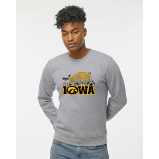Iowa Crowd Wave JA BTB Crewneck - Oxford