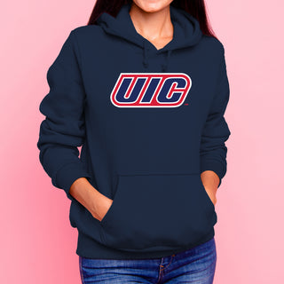 University of Illinois at Chicago Flames Primary Logo Hoodie - Navy