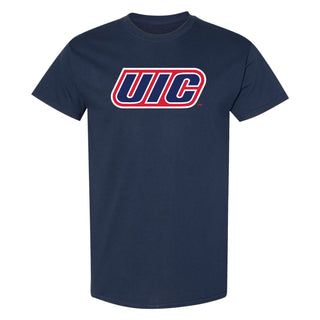 University of Illinois at Chicago Flames Primary Logo T-Shirt - Navy