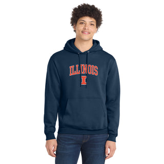 Illinois Arch Logo Tall Hoodie