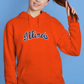 Illinois Script Logo Hoodie
