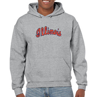 Illinois Script Logo Hoodie