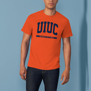 Illinois Fighting Illini Initial Arch T-Shirt - Orange