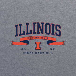 Illinois Ribbon Flight NLA Triblend T-Shirt - Premium Heather