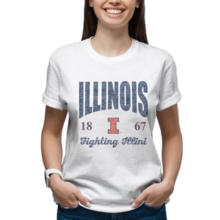 Illinois Giving Noise T-Shirt - White