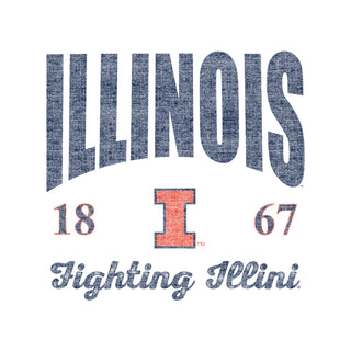Illinois Giving Noise JA BTB Fleece Crewneck - White