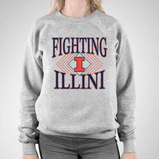 Illinois Diamond Victory JA BTB Fleece Crewneck - Oxford