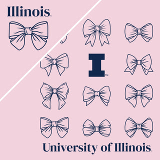 Illinois Bow Bliss Crewneck - Light Pink