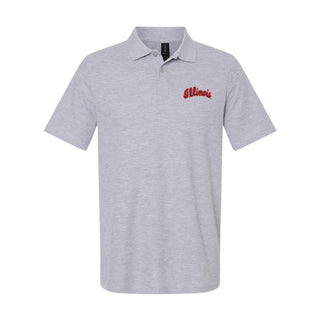 Illinois Script EMB Softstyle Pique Polo