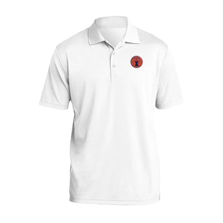 Illinois Basketball Outline LC EMB Polo - White