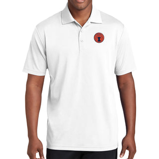 Illinois Basketball Outline LC EMB Polo - White