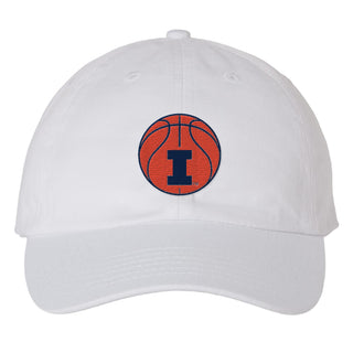 Illinois Basketball Outline EMB Dad Hat