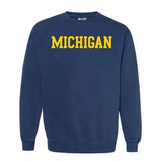 UGP Block Michigan Garment-Dyed Sweatshirt - True Navy