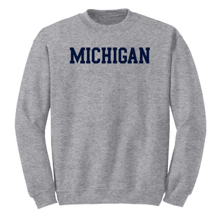 Michigan Basic Block Crewneck Sweatshirt