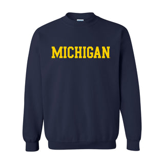 Michigan Basic Block Crewneck Sweatshirt