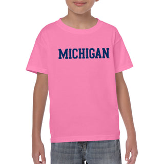 Michigan Basic Block Youth T-Shirt