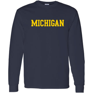 Michigan Basic Block Long Sleeve