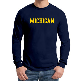 Michigan Basic Block Long Sleeve