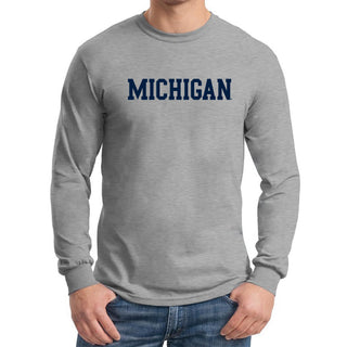 Michigan Basic Block Long Sleeve