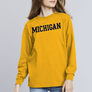 Michigan Basic Block Youth Long Sleeve