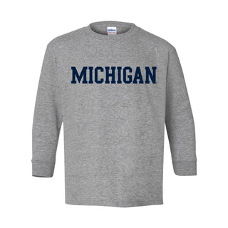 Michigan Basic Block Youth Long Sleeve